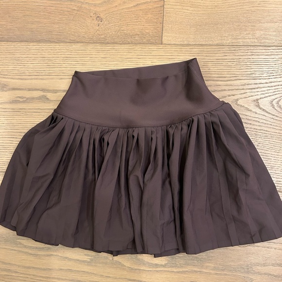 Alo Yoga Grand Slam Tennis Skirt brown size xxs - Picture 3 of 6